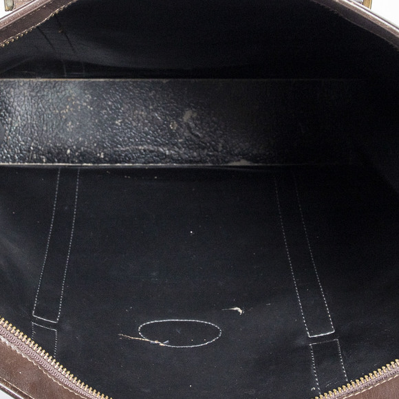 Burberry Burberry Vertical Zip Tote in Beige/Dark Brown Haymarket Check - Picture 7 of 7